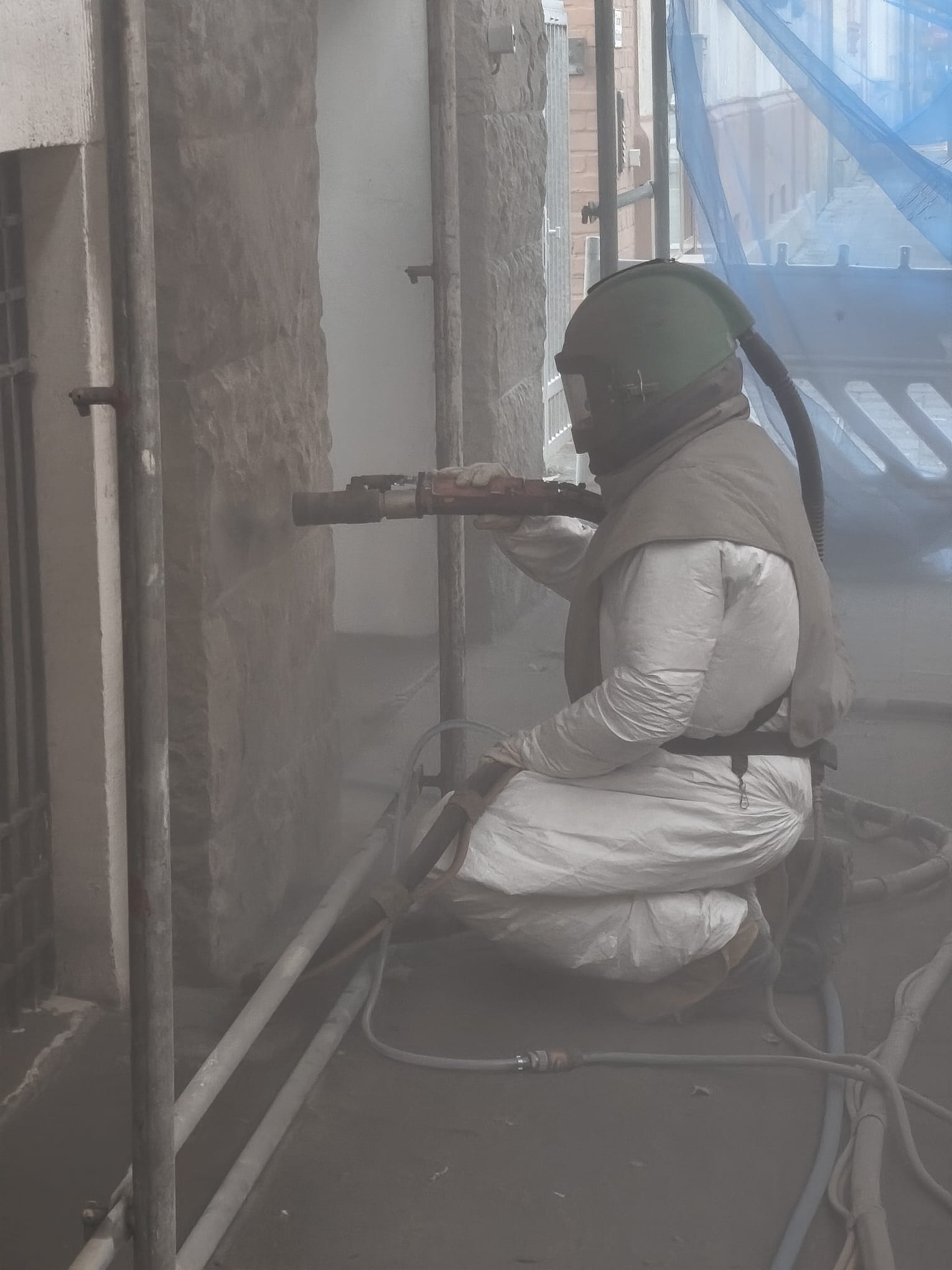 Sandstrahlen Fassade – Detailfoto 1