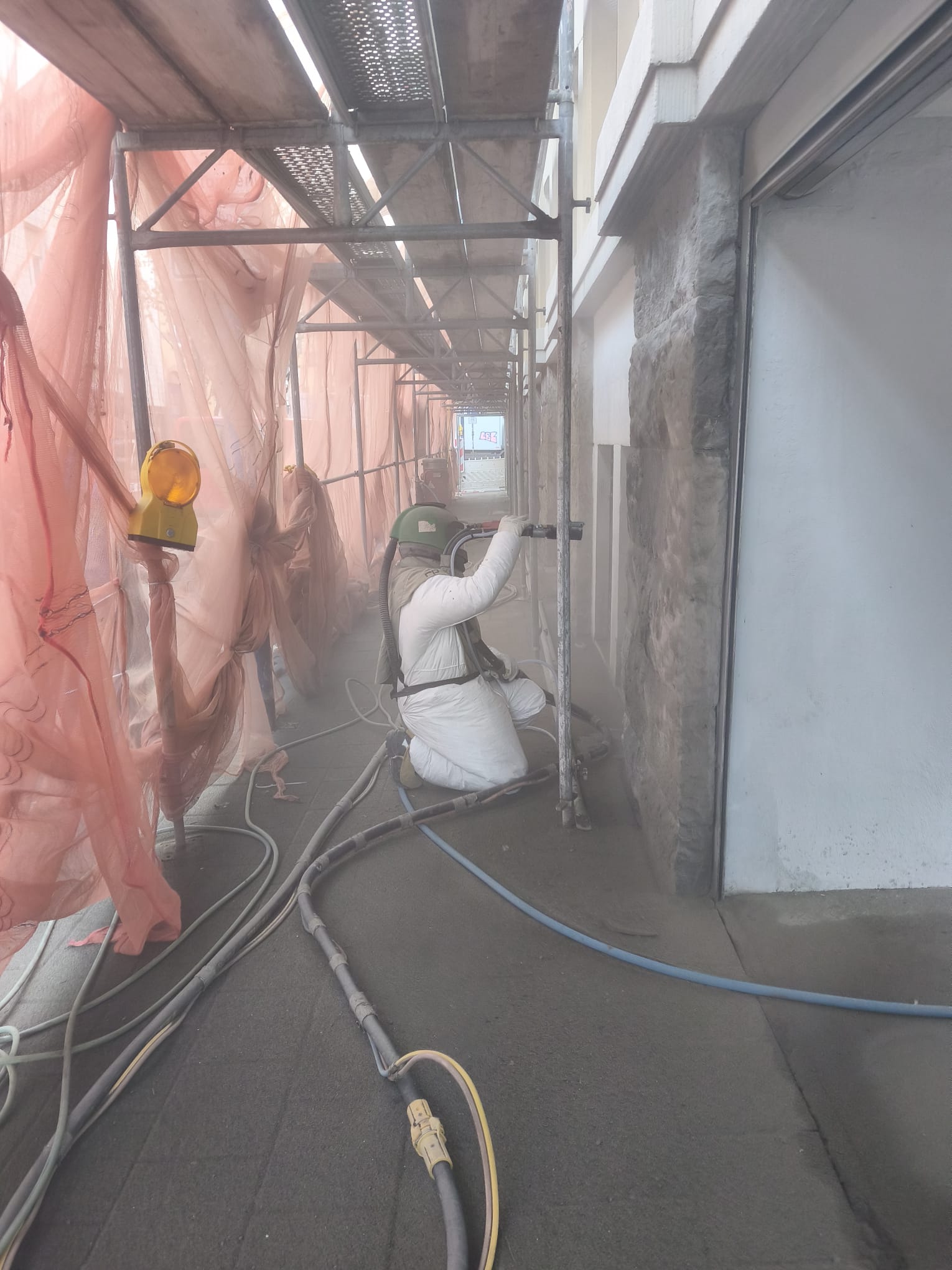 Sandstrahlen Fassade – Detailfoto 2