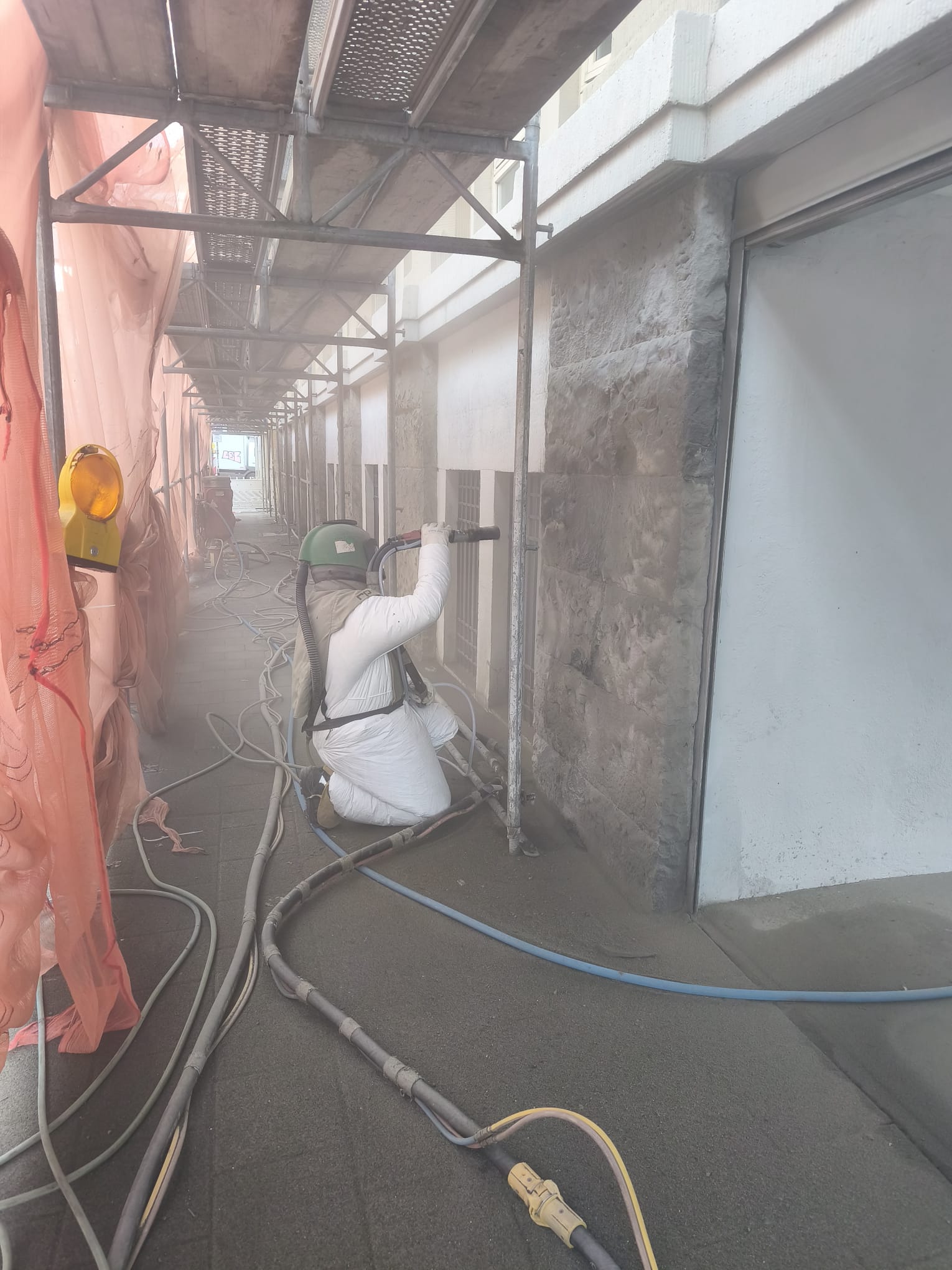 Sandstrahlen Fassade – Detailfoto 3